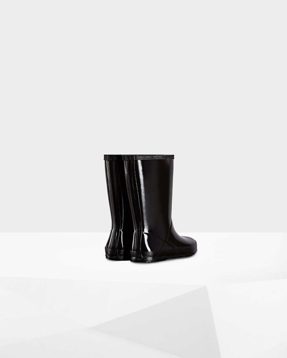 Hunter Niños Original First Classic Gloss - Botas de Lluvia Negras - 459-SWTAVR